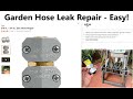 Garden Hose Leak Repair - Easy Fix!