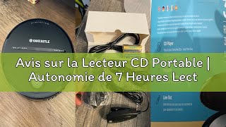 Avis sur la Lecteur CD Portable | Autonomie de 7 Heures Lecteur CD Enfant | CD-Player avec Les écout