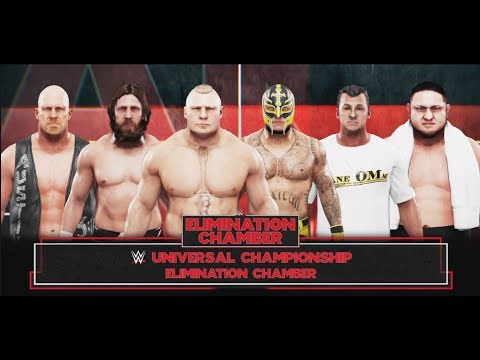 WWE-2K19- 6 Man Elimination Chamber Match- WWE Universal Championship Match -WWE-2K19