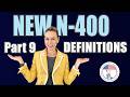 2024 n400 part 9 vocabulary definitions   easy  simple  us citizenship interview