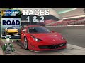 170 Road To Race Tour 2009 Ferrari 458 Italia Race 1&2 | FM23 Career Playthrough
