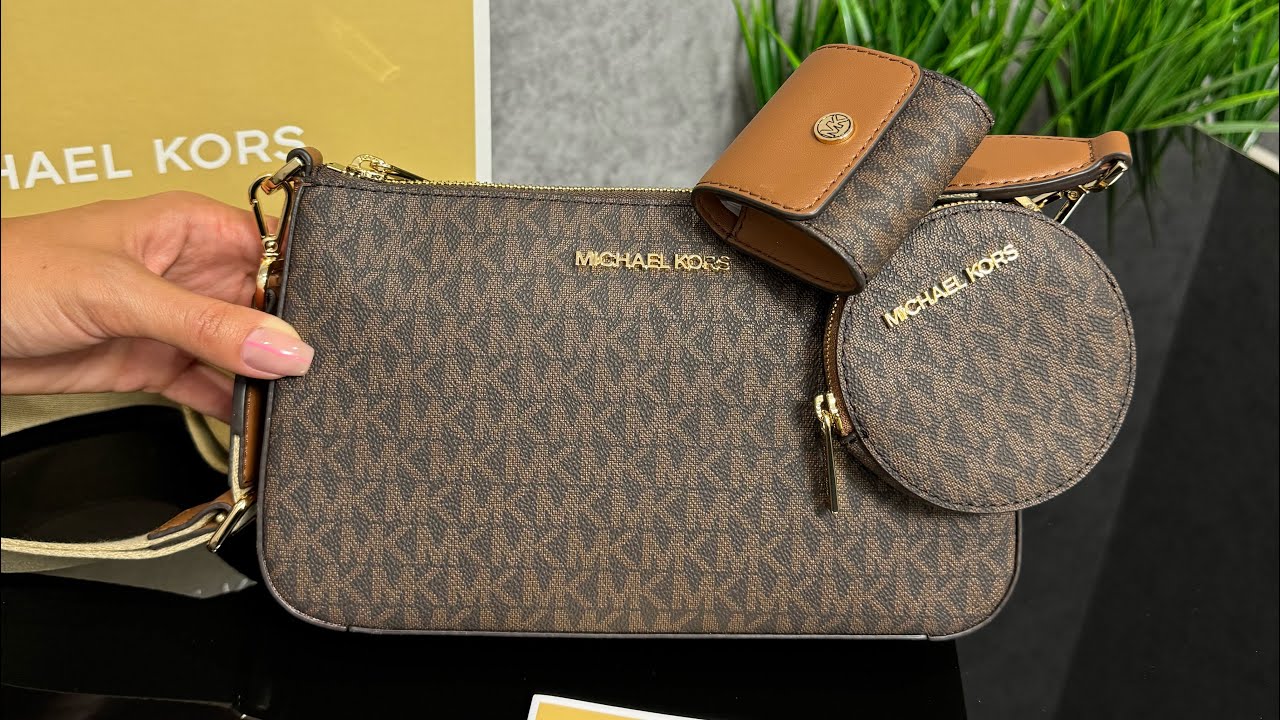 Распаковка сумки MICHAEL KORS Jet Set Logo Crossbody Bag With Case