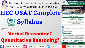 Syllabus of USAT by HEC | Complete USAT test Syllabus| what is verbal & quantitative reasoning??