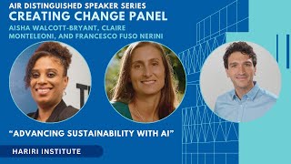 Advancing Sustainability with AI Distinguished Speaker Series Panel