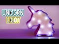 UNICORN LIGHT! DIY room decor ideas!