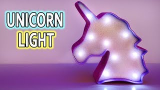 UNICORN LIGHT! DIY room decor ideas!