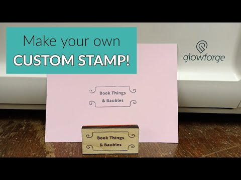 Create Your Own Business Stamp with Glowforge - Creative Fabrica