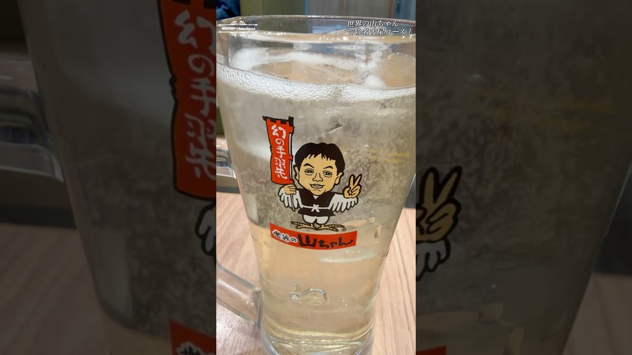 名古屋飯なら でら名古屋コースだよ♪炭酸ビチビチ飲み放題付#ショート#世界の山ちゃん #名古屋飯