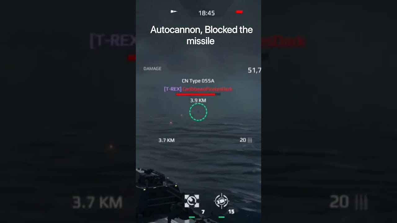 Autocannon blocked the Missile|