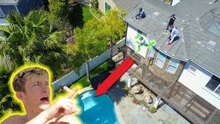 HUGE ROOF JUMP OFF OUR NEW HOUSE!!