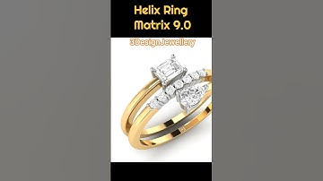 ||🔷How to make Helix Ring🔷|| #Matrix 9 #Rhinomatrix 3D #Tutorial #gemvisionmatrix