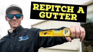 How To Repitch Your Gutter To Fix The Slope | Rain Gutter Fix Wealth
