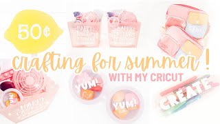 new! 2024 summer cricut crafts | crafting for summer with my cricut