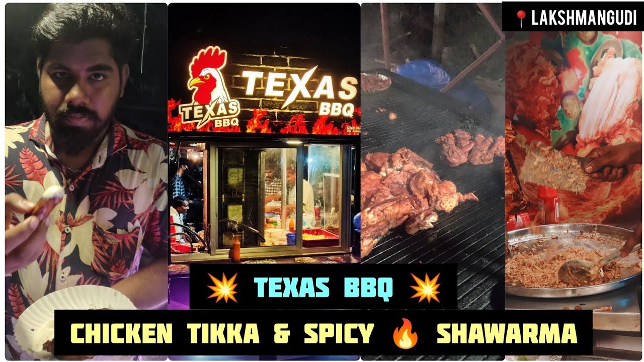 TEXAS BBQ💥Must Try Streetfood in LKD Koothanallur 💫 Shawarma Tikka