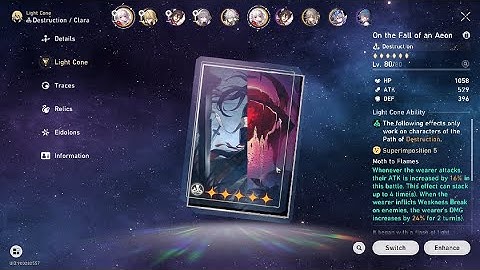 Clara, The Unreachable Side S2 VS On The Fall Of An Aeon S5, Memory of Chaos 10 | Honkai: Star Rail