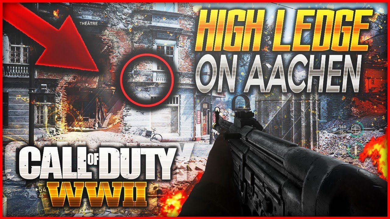 Call Of Duty WW2 Glitches : New Easy High Ledge on Aachen (Cod World War 2)