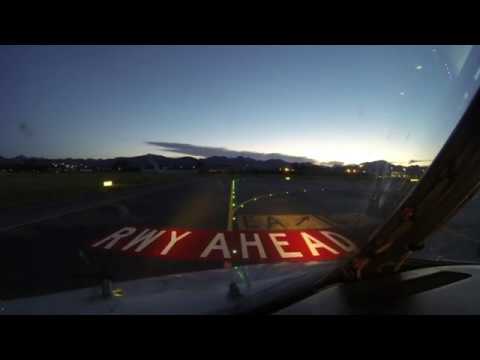 Boeing 737 take off from Bergamo Orio al Serio International Airport, Italy. Video  from the cockpit