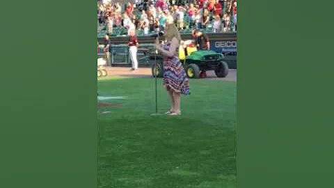 The USA National Anthem Performed by Becca VanAlle...