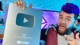100K Subscribers YouTube Silver Play Button Unboxing
