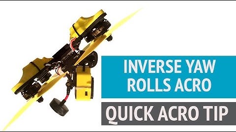 Acro FPV Quick Tip 01 - Inverse Yaw