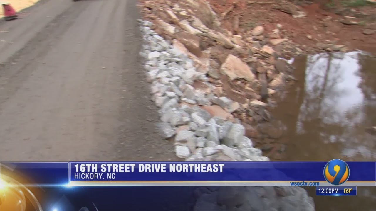 Community members come together to repair washed-out road in Catawba County