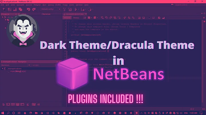 Dark (Dracula) mode / theme / Dark screen in Netbeans IDE !