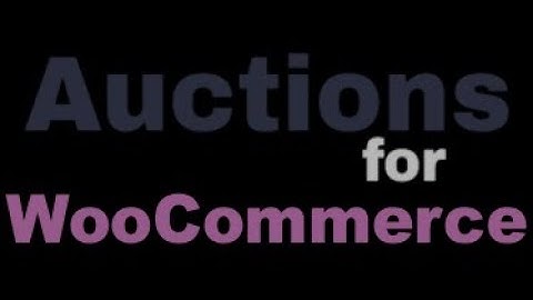 Auctions for WooCommerce