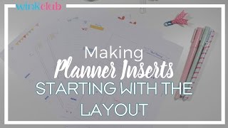DIY Planner Inserts - Starting with Layout (2/3)