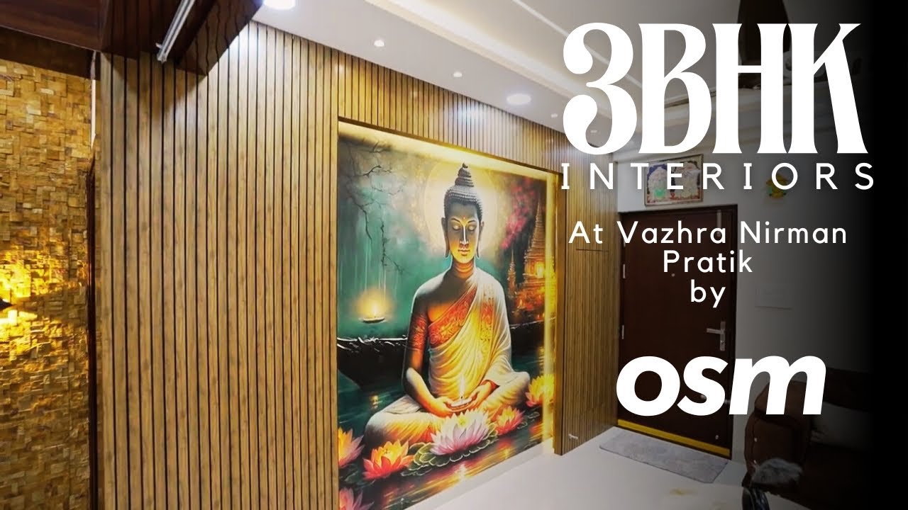 Blissful 3BHK Interiors at Vazhraa Nirmaan Pratik | By Osm Interiors ...