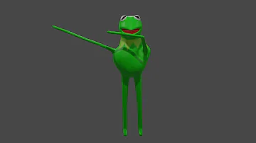Kermit dancing to default dance of fortnite