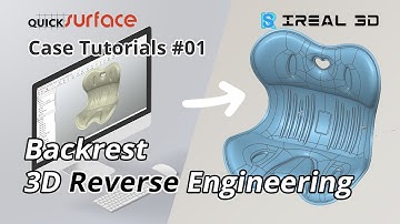 Reverse engineering of complex shape with iReal 3D and QUICKSURFACE