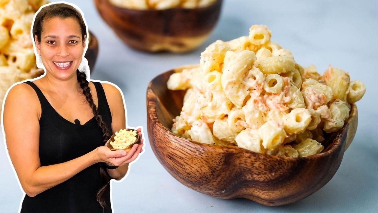 Easy Hawaiian Style Macaroni Salad Recipe Keeping It Relle Youtube
