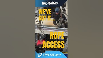 TechCorr- Rope Access Inspections: Faster, Safer, Cost-Effective #ndt #techcorr #assetintegrity