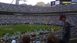 View from my seats for Panthers vs Redskins