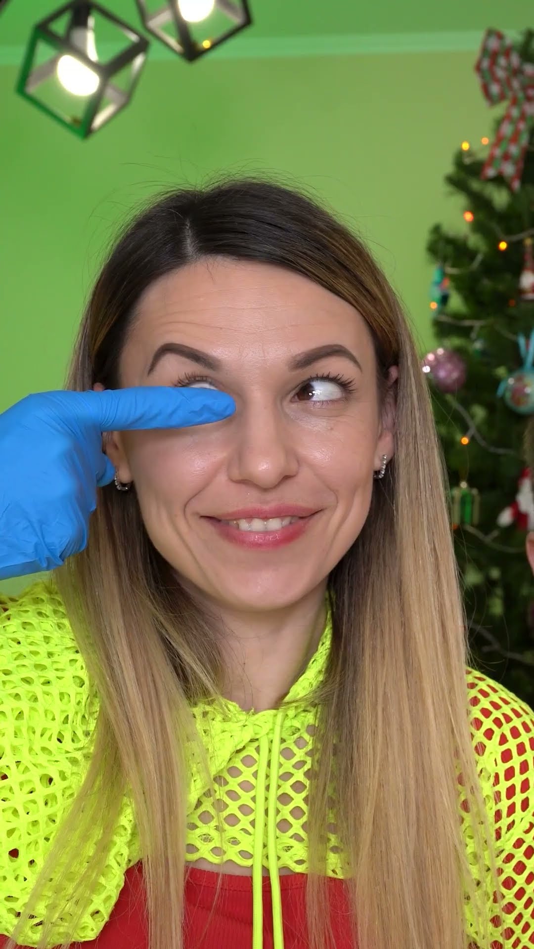 Eyes looking in different directions
