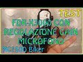 FDR-X3000R - TEST REGOLAZIONE GAIN MIC ESTERNO