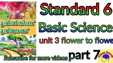 Standard 6 Basic Science Unit 3 Flower to Flower part 7
