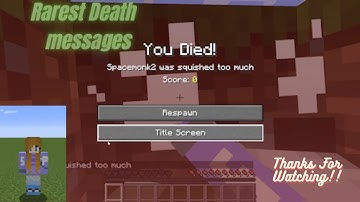 Rarest Death Messages in Minecraft !!!