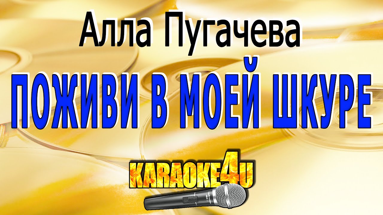 Поживи в моей шкуре | Алла Пугачева | Кавер минус