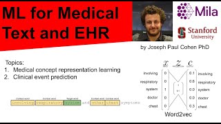 ML for Medical Text and EHR - Medical concept representation learning series