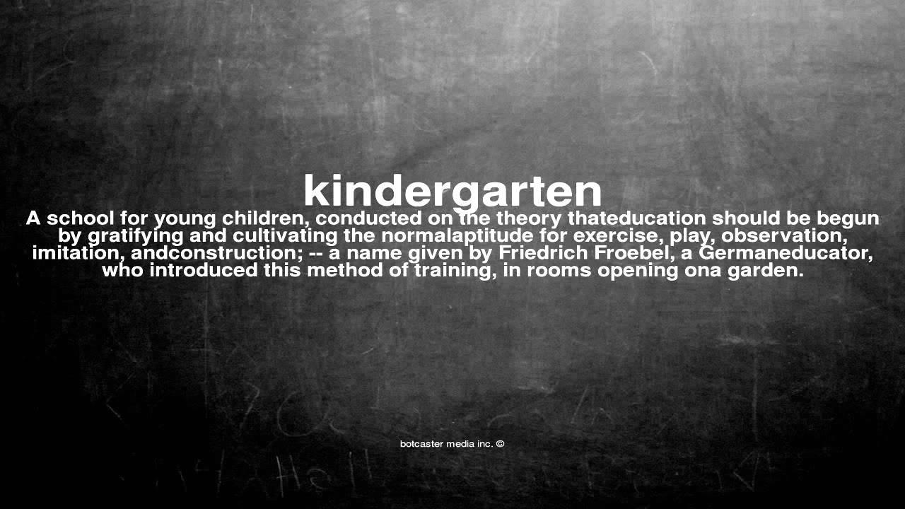 what-does-kindergarten-mean-youtube