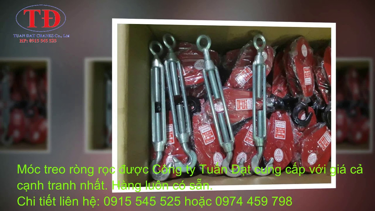 Móc treo ròng rọc, ròng rọc treo, ròng rọc nâng hạ hàng hóa, móc treo ...