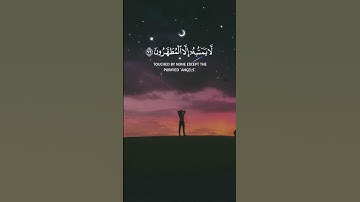{ إِنَّهُۥ لَقُرۡءَانࣱ كَرِیمࣱ }تلاوة خاشعة جداً بصوت القارئ شريف مصطفى 🥺😴🎧