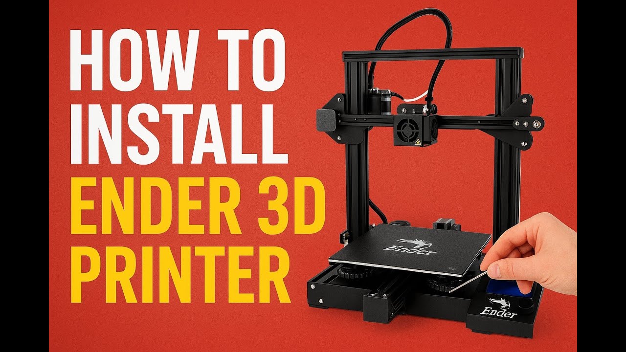How to install ender 3D printer - YouTube