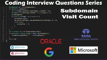 811. Subdomain Visit Count | String questions | Coding Interview Questions Series