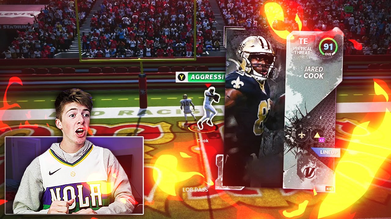 JARED COOK Can't Be Stopped! Saints Theme Team #20 - Madden 21 Ultimate Team