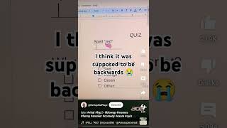 Maybe it should've been let's learn English, spell red