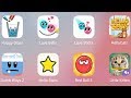 Happy Glass,Red Ball 4,Love Balls,Hello Cats,Hello Stars,Love Shots,Little Kitten,Dumb Ways