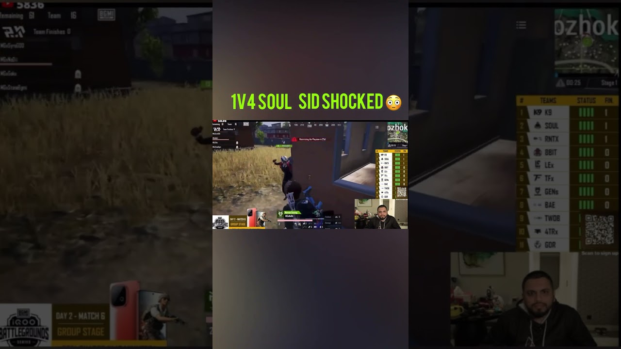 Sid reaction on Soul 1v4