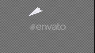 Paper Plane - Blank Page - 4K Flying Transition IV | Motion Graphics - Envato elements